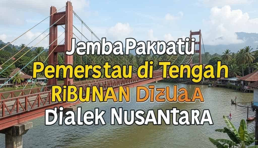Merajut Keberagaman: Mengapa Bahasa Indonesia Adalah Jembatan Pemersatu di Tengah Ribuan Dialek?